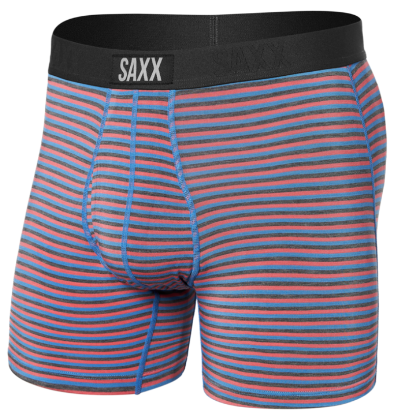 Ultra Super Soft Jersey Boxer - Micro Stripe Coral Pop