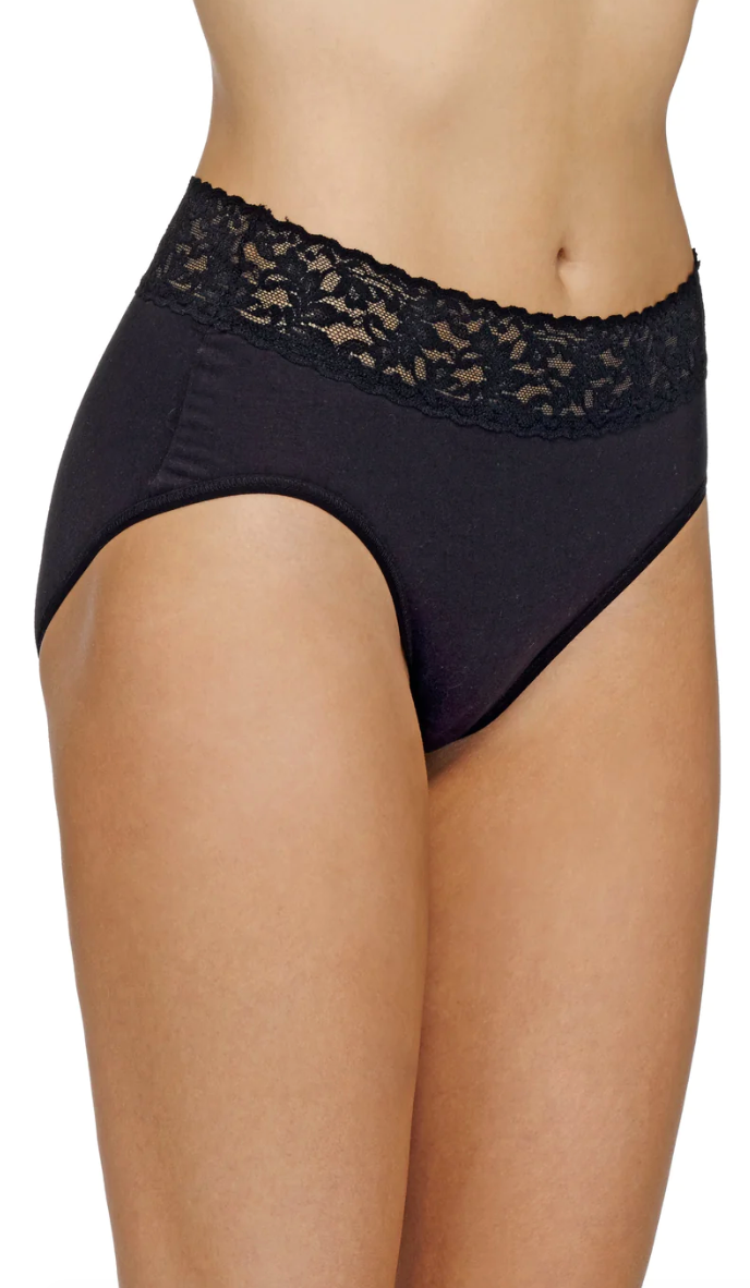 Supima Cotton French Brief- Black