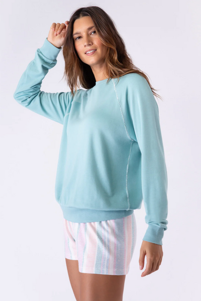 Baja Babe Long Sleeve Top - Canal Green