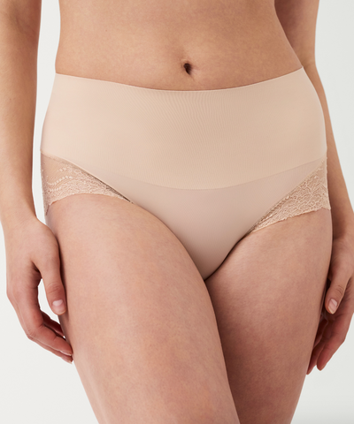 Undie-tectable® Lace Hi-Hipster Panty by Spanx - Soft Nude