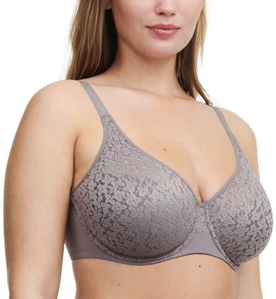 Norah Comfort Underwire Bra - Purple Gray