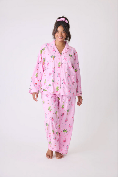 Flamingo Flannel PJ Set