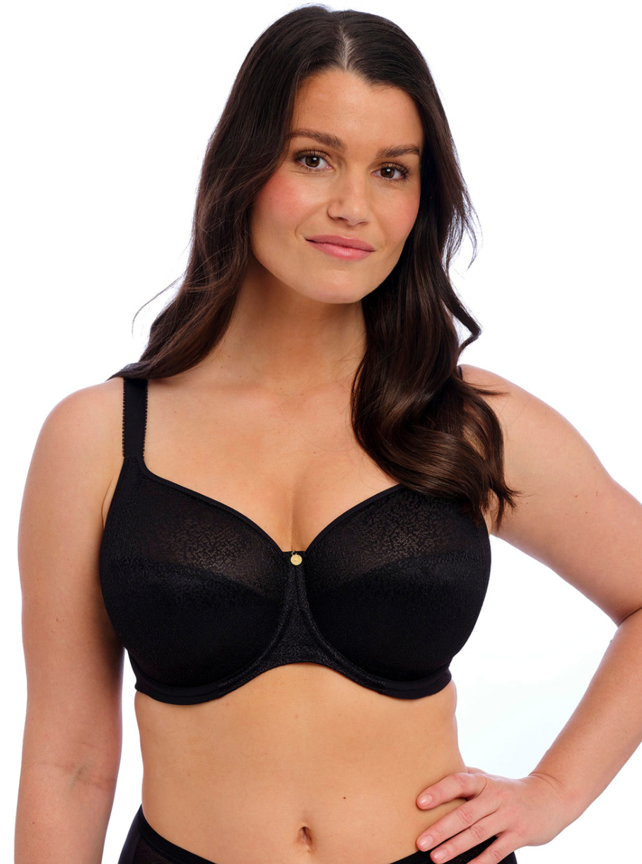 Demure Moulded Non-Padded Bra - Black