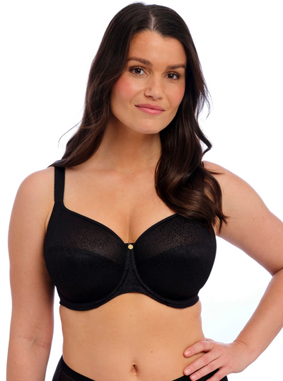Demure Moulded Non-Padded Bra - Black