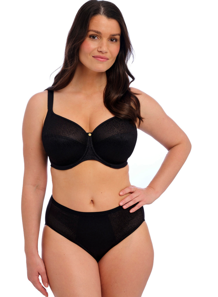 Demure Moulded Non-Padded Bra - Black