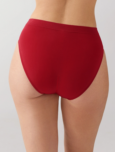B-Smooth Seamless Hi-Cut Brief - Regina Red