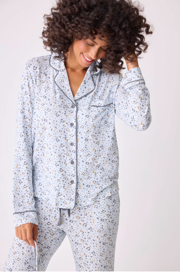 Wild Dreams Modal Floral Leopard PJ Set
