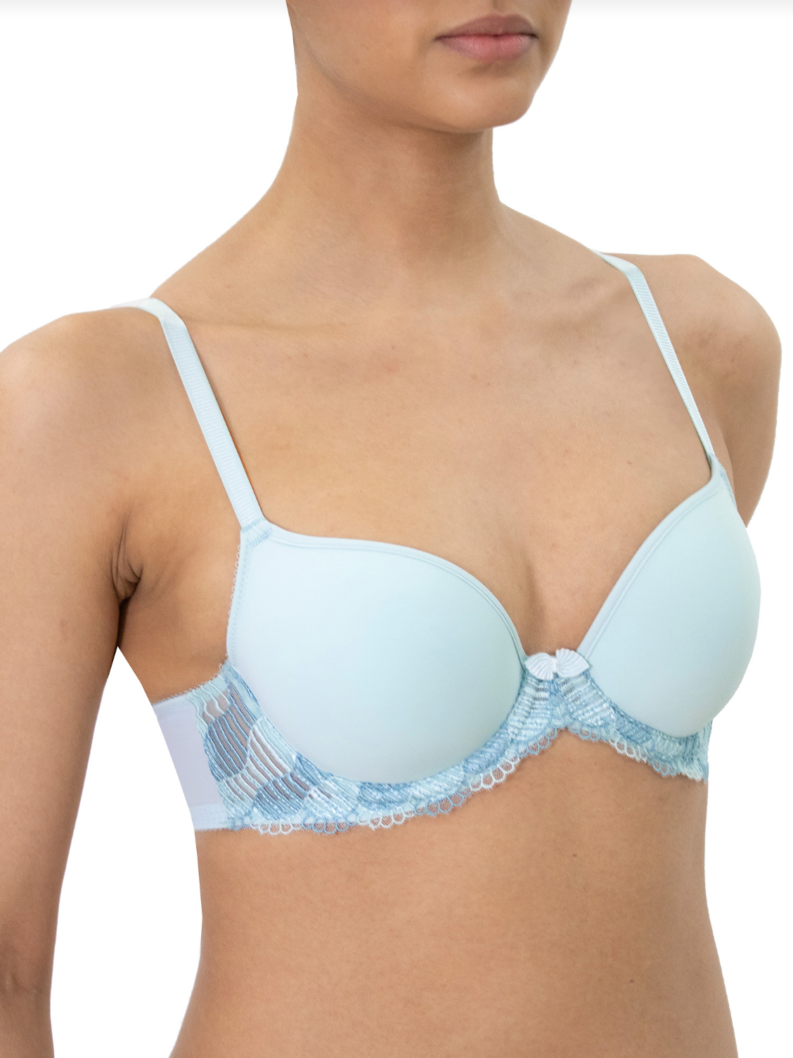 La Femme Underwire T-Shirt Bra - Pastel Blue