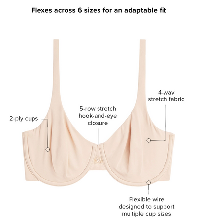 Ever Flexing Underwire Bra - White