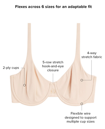 Ever Flexing Underwire Bra - Sand