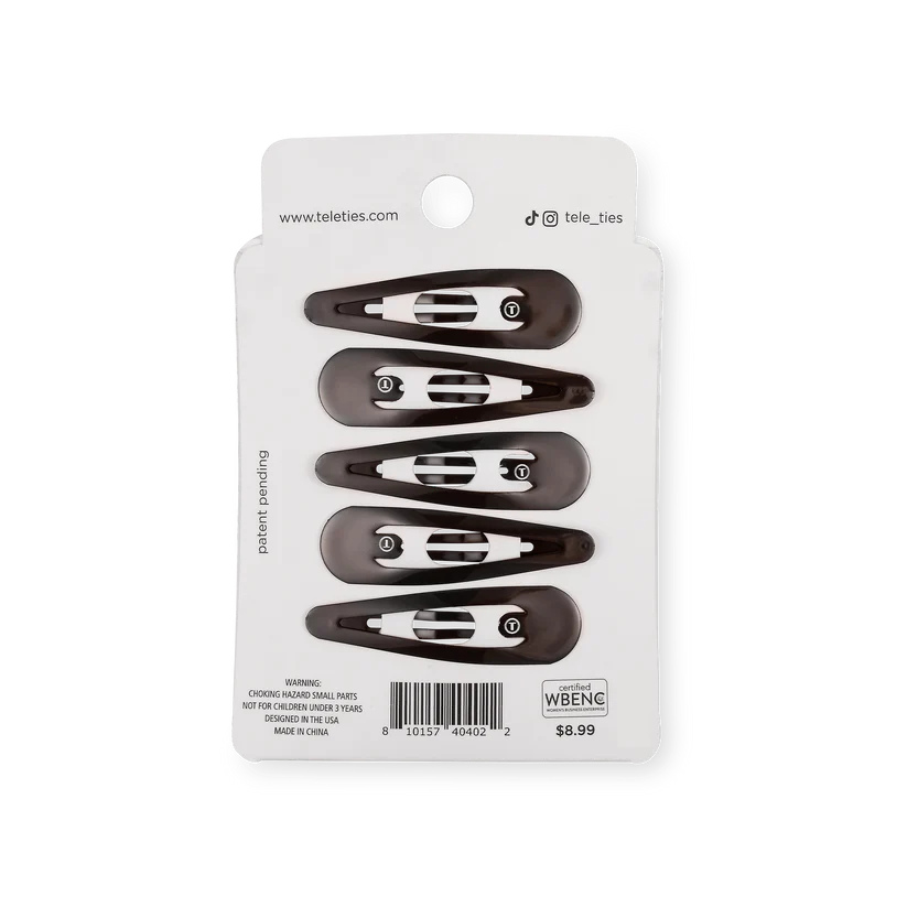 Snap Clip (6Ct) - Brown