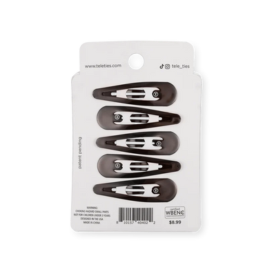 Snap Clip (6Ct) - Brown