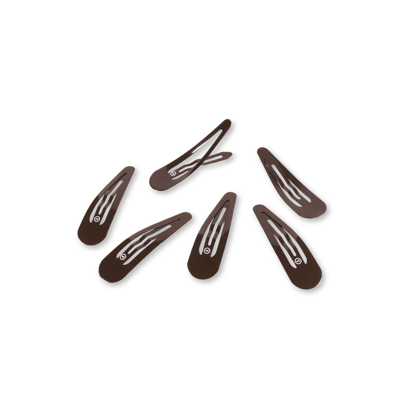 Snap Clip (6Ct) - Brown