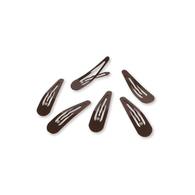 Snap Clip (6Ct) - Brown