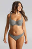 Olivia Full Cup Bikini Top - Black Gingham