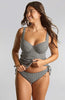 Iris Full Cup  Balcony Tankini Top - Black Gingham