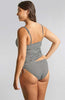Iris Full Cup  Balcony Tankini Top - Black Gingham