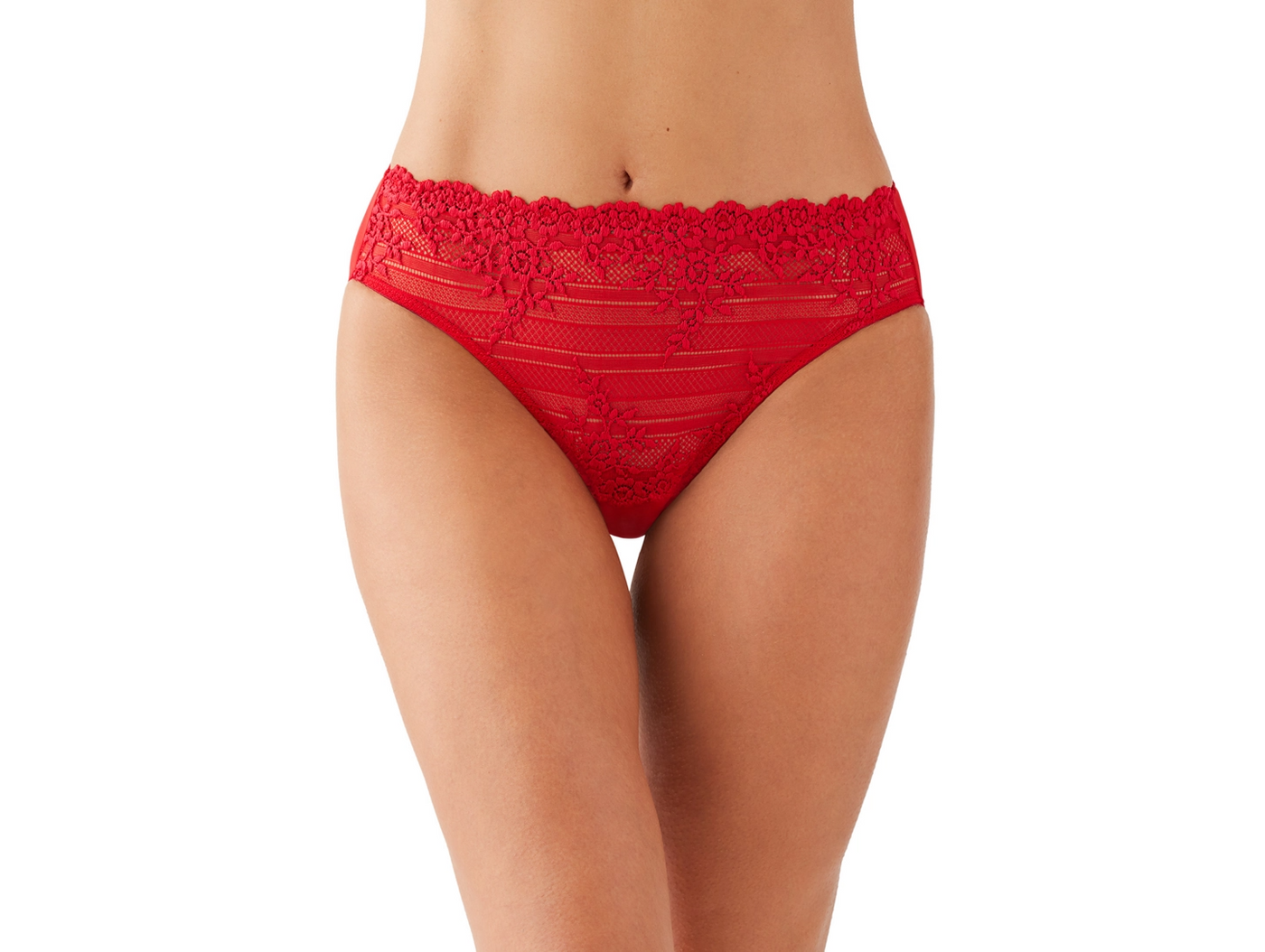 Embrace Lace Brief - Equine Red