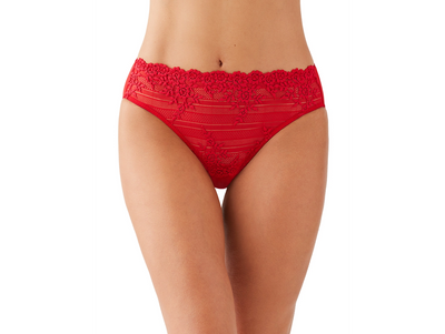 Embrace Lace Brief - Equine Red