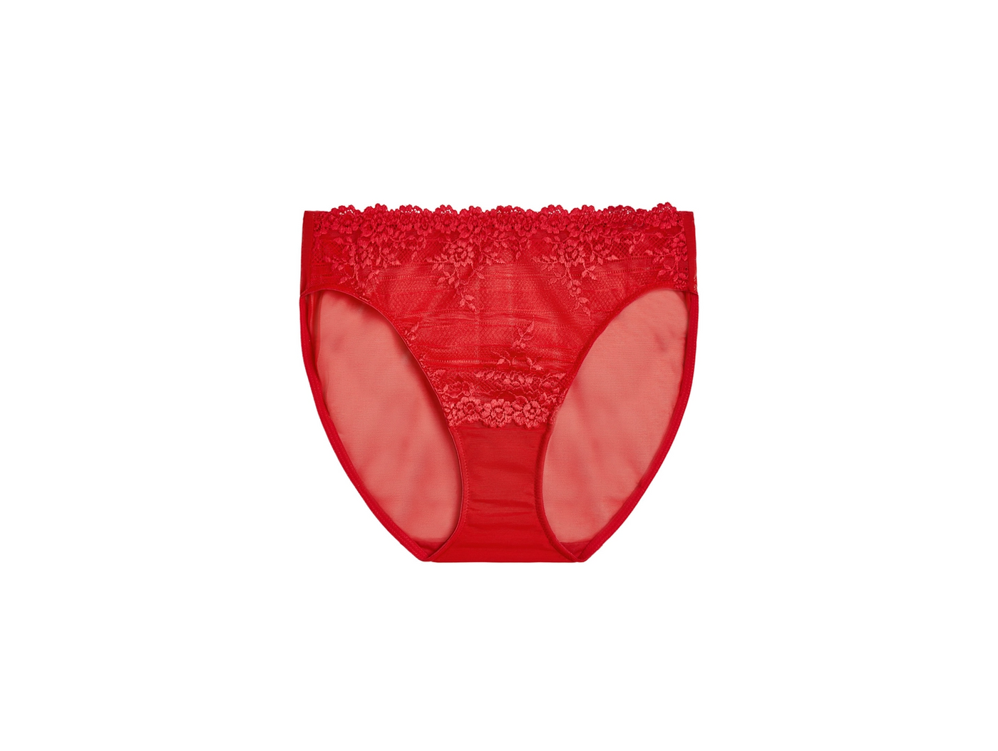 Embrace Lace Brief - Equine Red