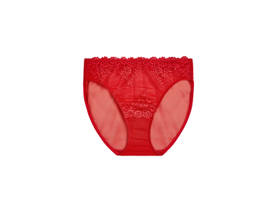 Embrace Lace Brief - Equine Red