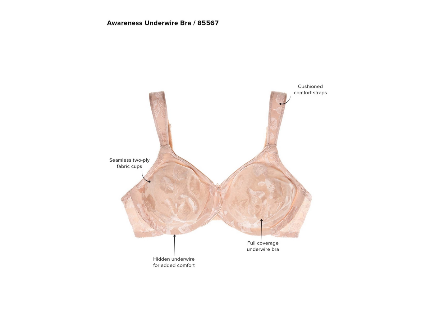 Awareness Underwire Bra - Keepsake Lilac