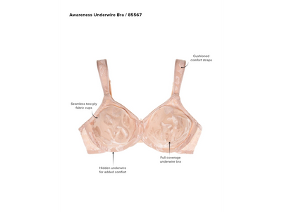 Awareness Underwire Bra - Keepsake Lilac