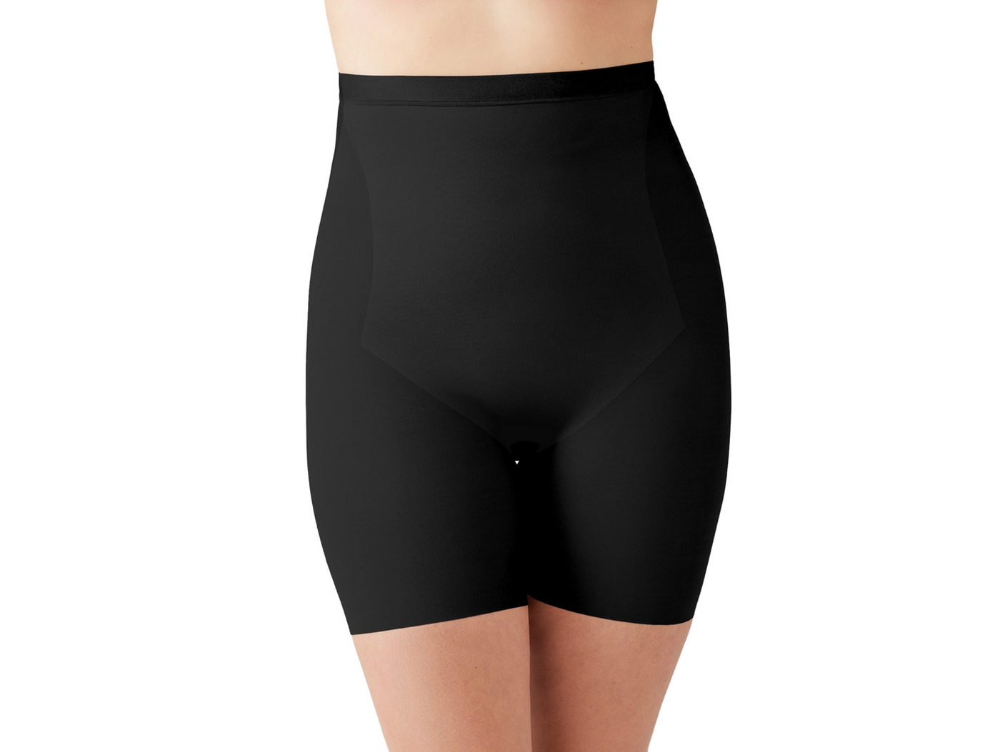Shape Revelation® Straight Hi-Waist Thigh Shaper - Black
