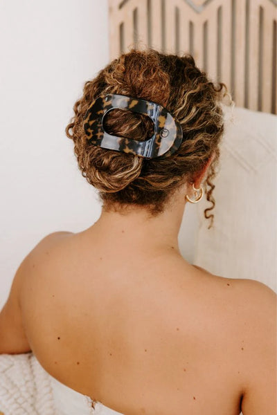 Teleties Flat Clip Large - Tortoise