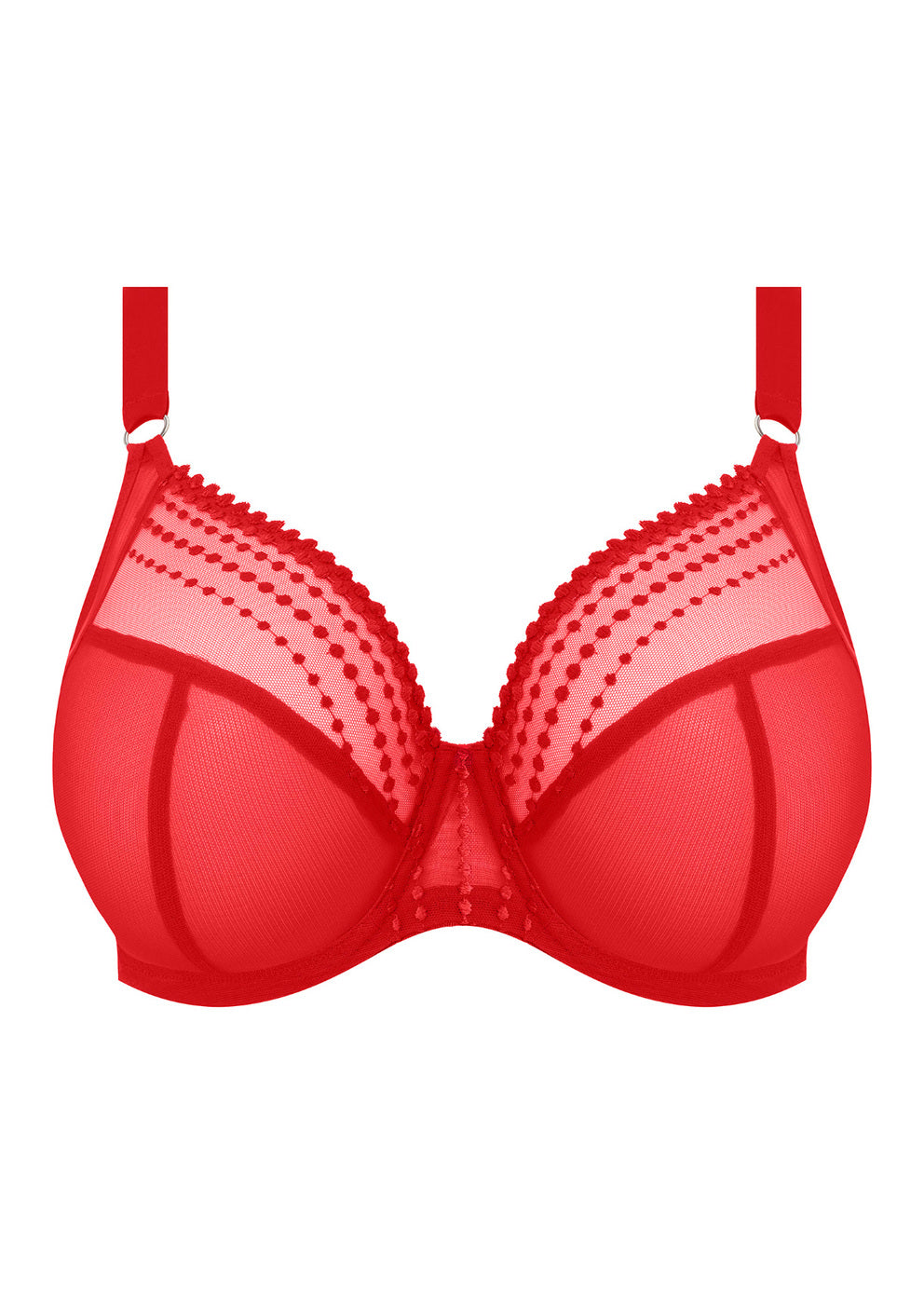 Matilda Plunge Bra - Haute Red