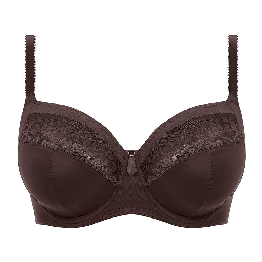 Illusion Side Support Bra - Chocolate