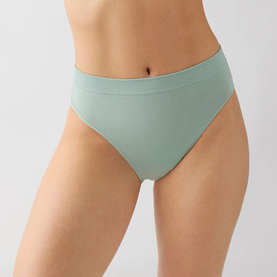 B-Smooth Seamless Hi-Cut Brief - Iceberg Green