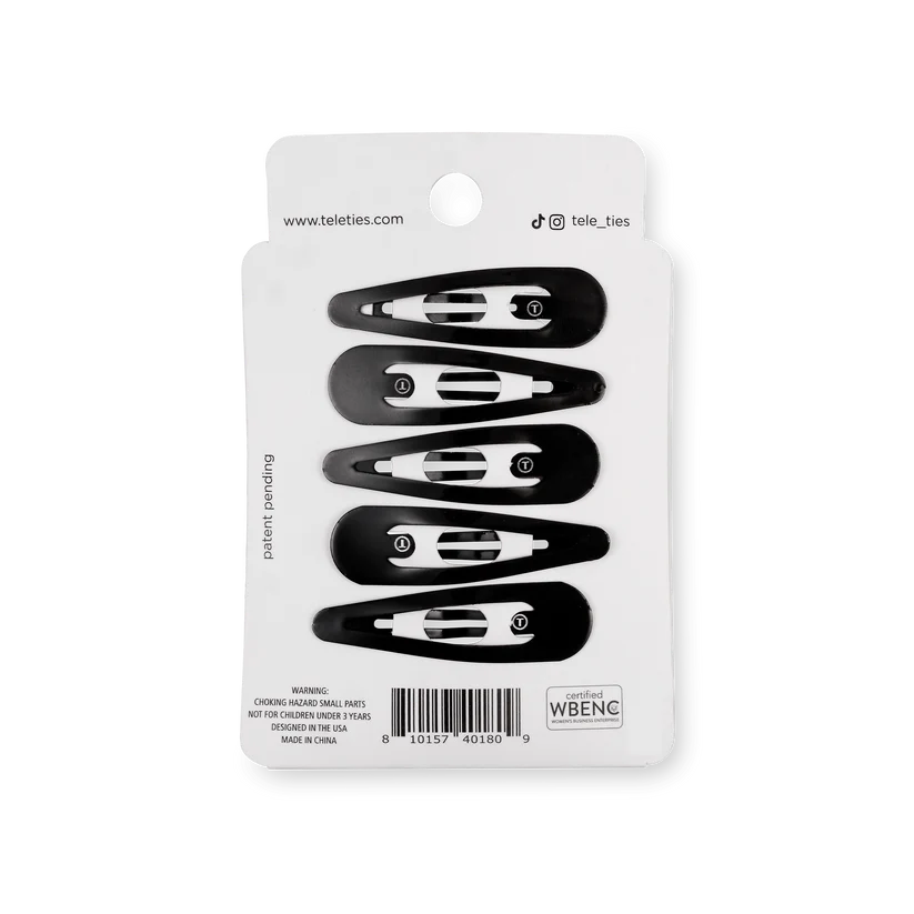 Snap Clip (6Ct) - Jet Black
