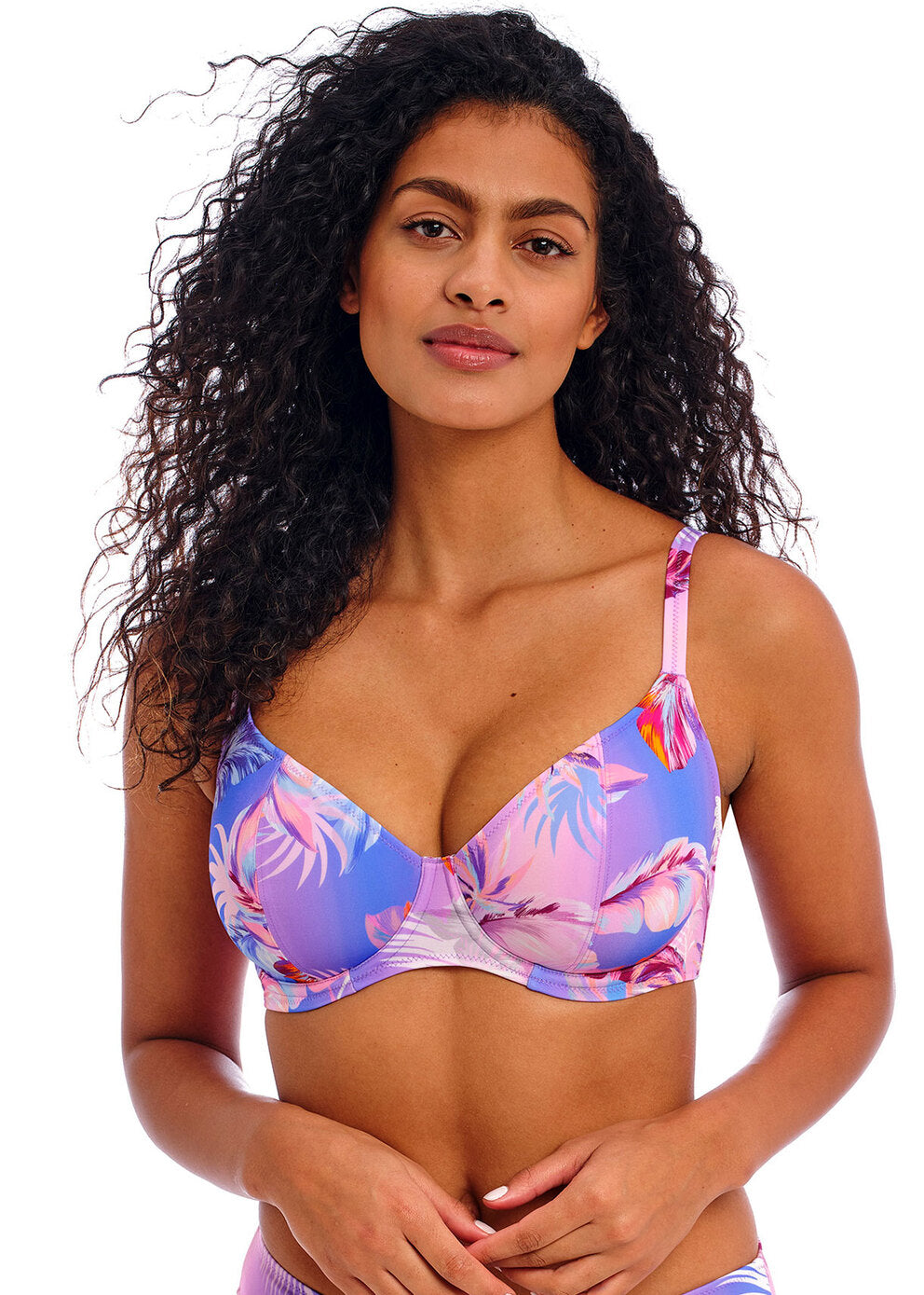 Miami Sunset Plunge Bikini - Cassis