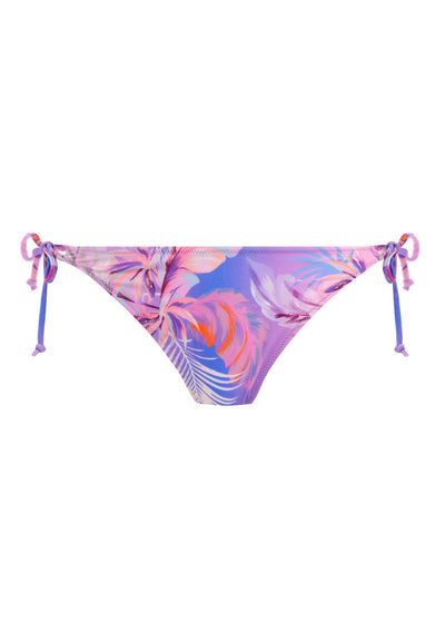Miami Sunsets String High Leg Bikini - Cassis