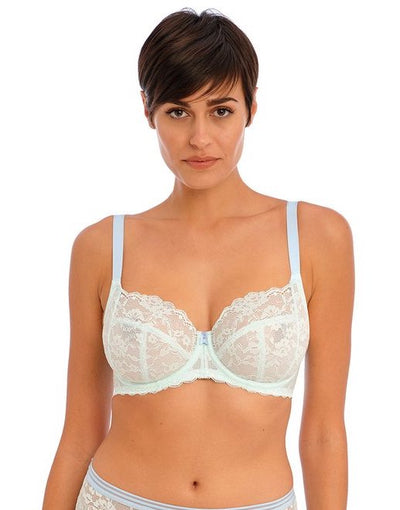 Offbeat Side Support Bra - Pure Water