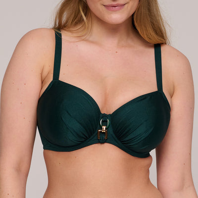 Mangalore Full Cup Bikini Top -Jewel Green