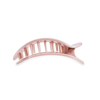 Medium Flat Clip - Pearly Pink