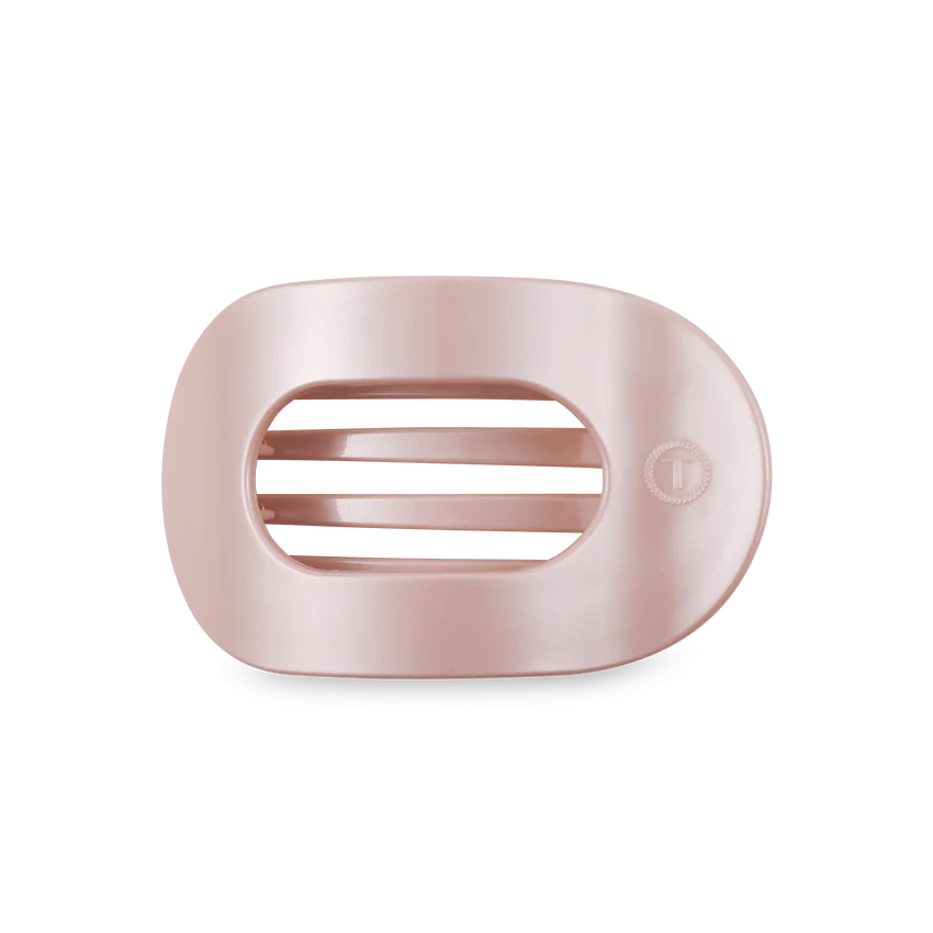 Medium Flat Clip - Pearly Pink