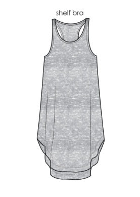 Jammie Essentials Lounge Dress- Heathered Gray