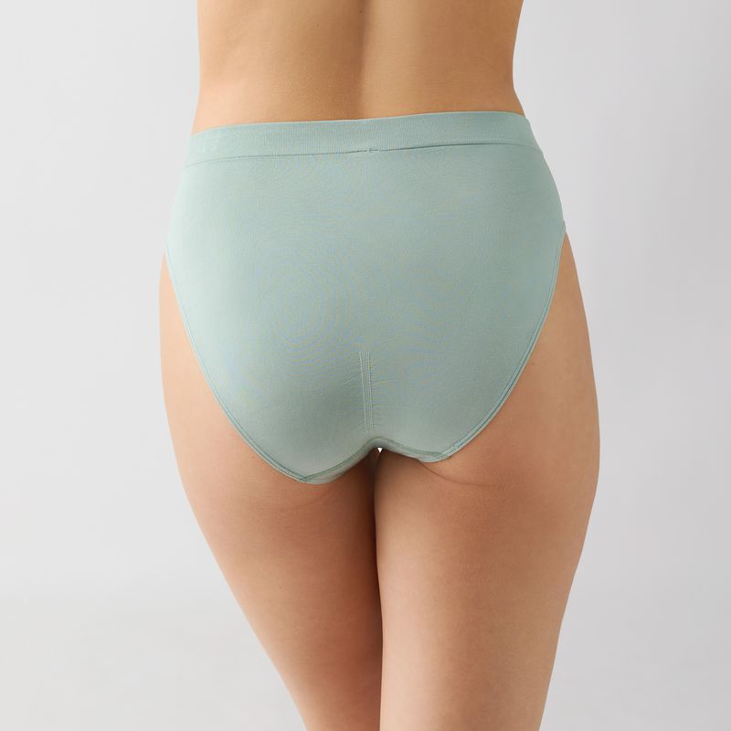 B-Smooth Seamless Hi-Cut Brief - Iceberg Green
