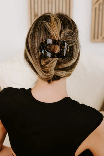 Small Flat Clip - Tortoise