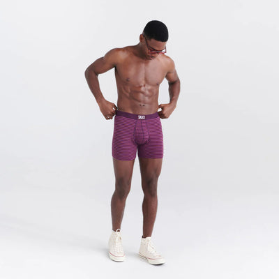 Ultra Boxer Brief - Microstripe Plum