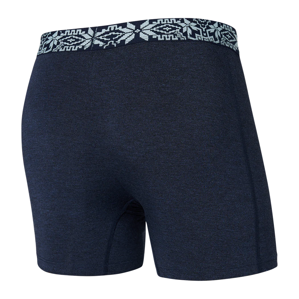 Vibe Boxer Brief - Navy Heather/Holiday Waistband