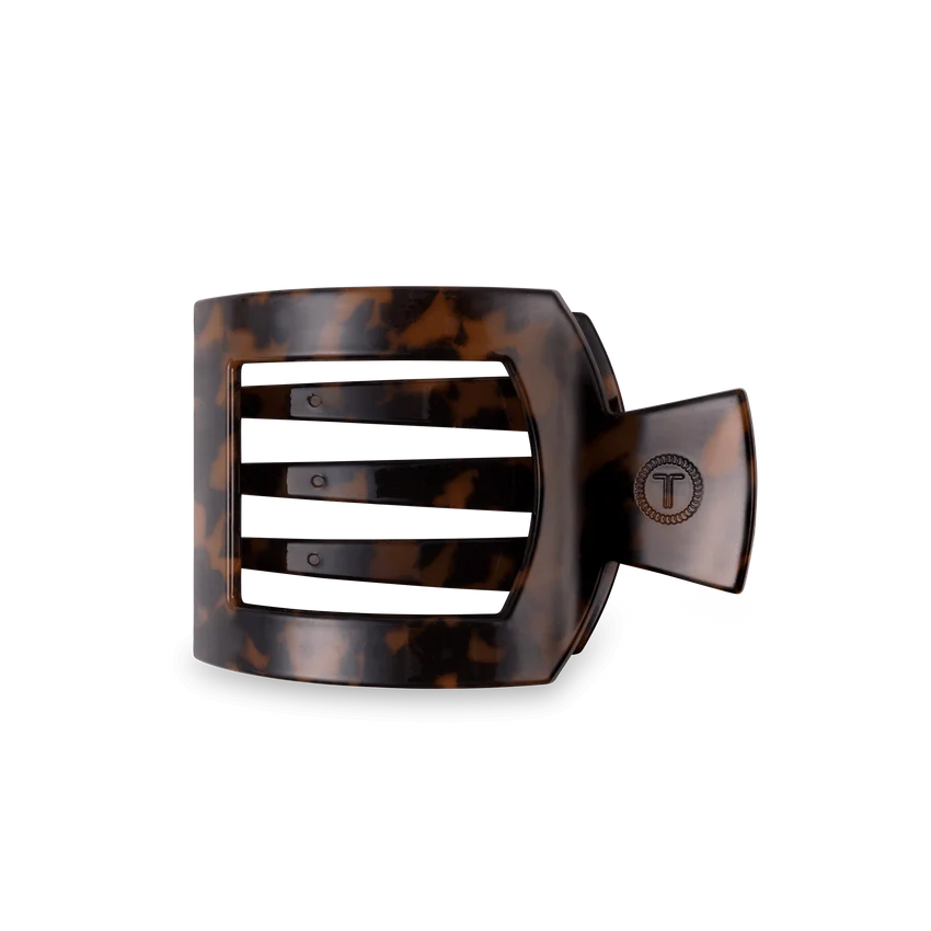 Medium Square Flat Clip - Tortoise