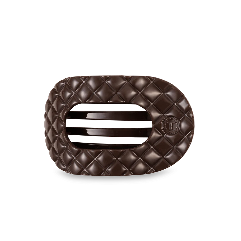 Medium Flat Clip - Quilted Truly Taupe
