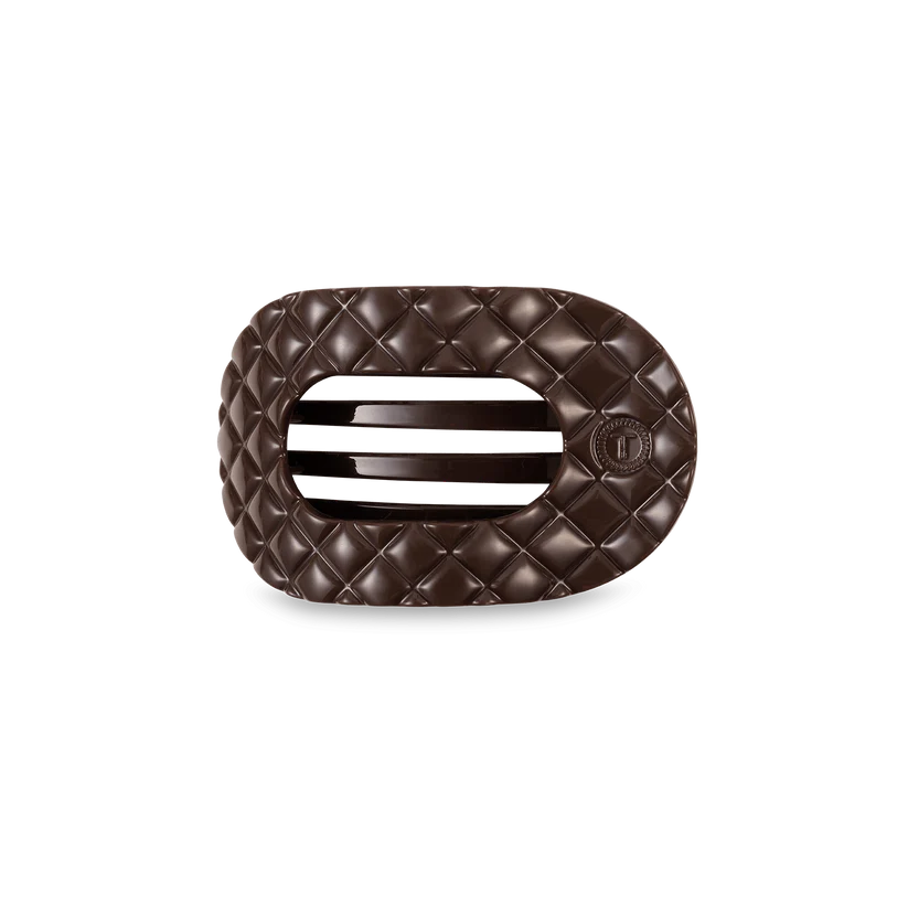 Small Flat Clip - Ouilted Truly Taupe