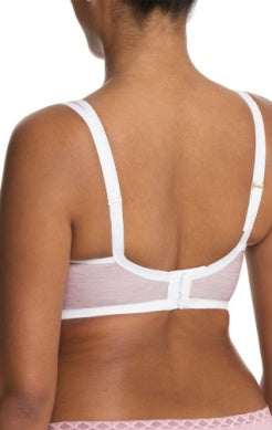 Yogi Contour Convertible Sports Bra - Pink Velvet Heather/Light Ivory
