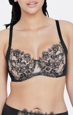 Entice Full Coverage Underwire Bra - Black / Nylon