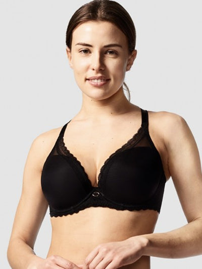 Parisian Allure Plunge T-Shirt Bra - Black
